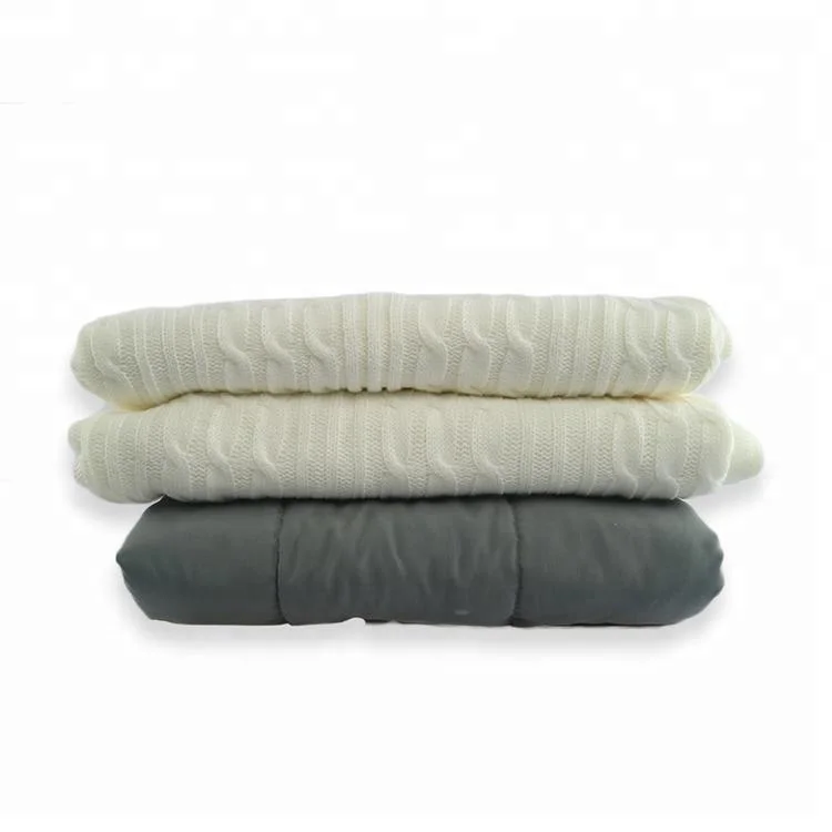 Высококлассные по индивидуальному заказу вязаное покрывало изделие Утяжеленный сенсорные одеяло