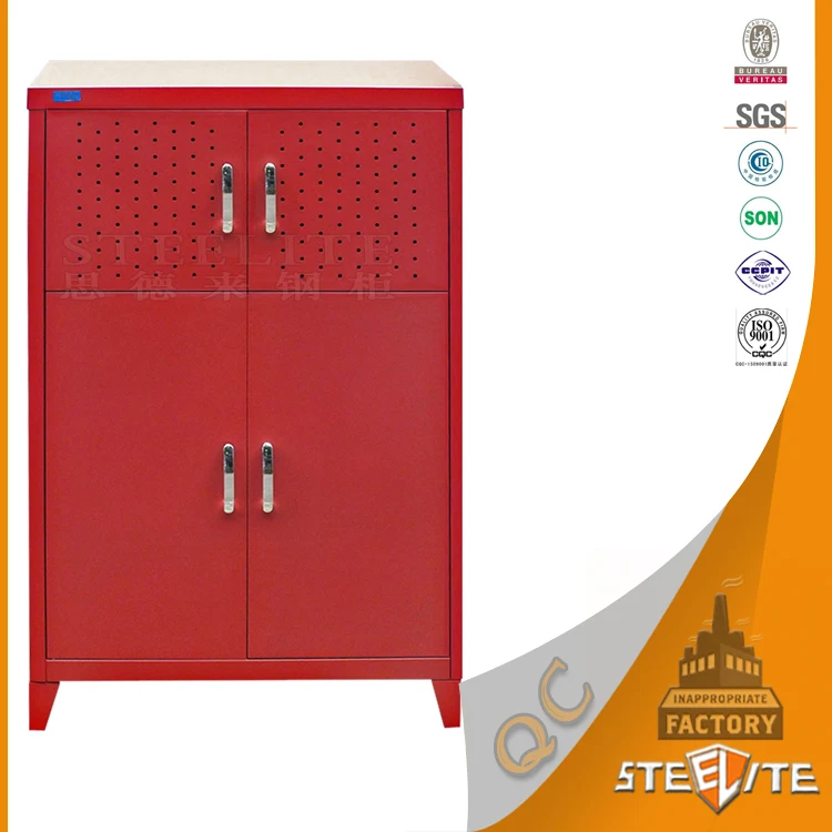 Home decor waterproof 4 door steel kitchen cabinet dish rack/storage cabinets metal locker with air vent