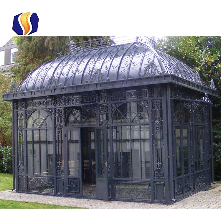 Antique Style Steel Structure Garden Greenhouse