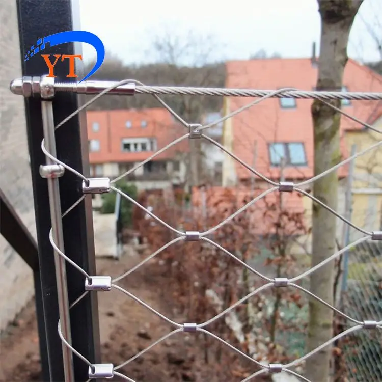 trade assurance supplier 25 micron 304 stainless steel balustrade wire mesh