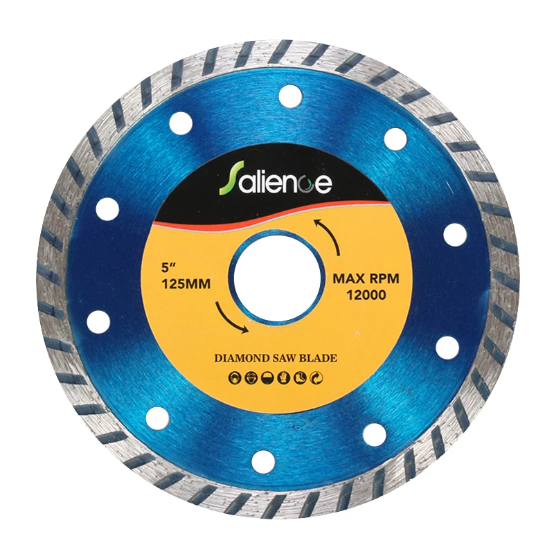 125mm Disco Diamantado turbo diamond circular saw blade cold pressed good quality cutting marble,granite and other stone