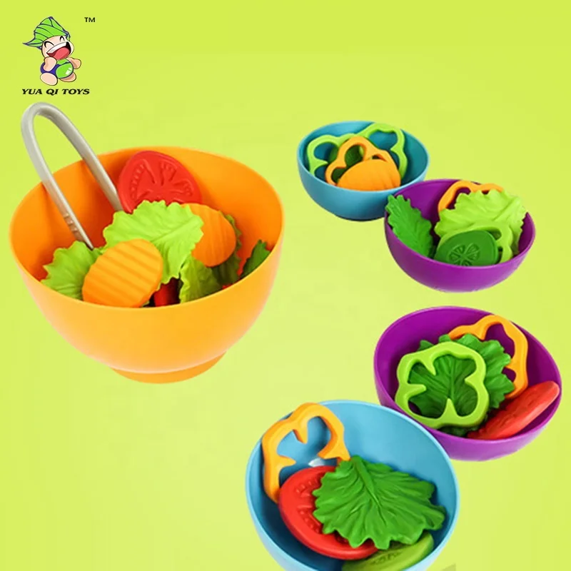 Kids Vegetables pretend play suit Toy salad set Kitchen food toy