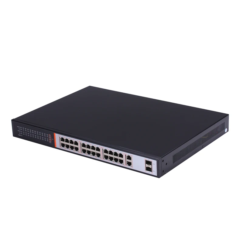 
2 Uplink 100Mbps Unmanaged 24 Ports PoE switch 