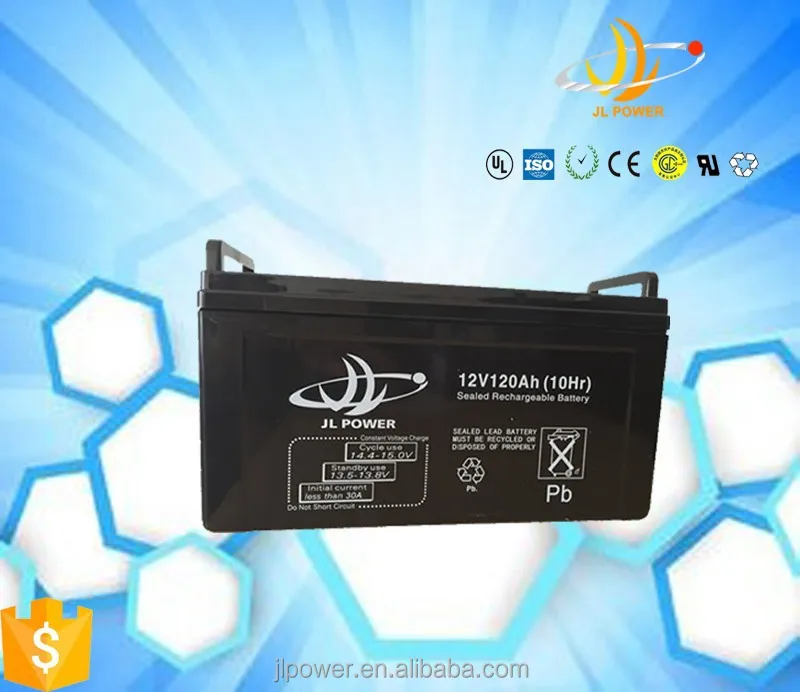 JL power solar batttery 12v120ah ups sealed lead acid battery deep cycle battery Yuasa battery