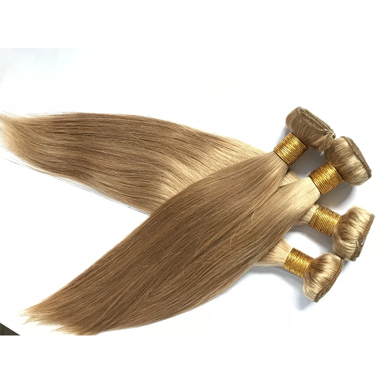 Hot selling human hair straight silk weave 24inch extensions