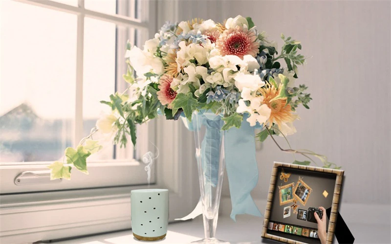 2020 hot new products led light ultrasonic essential oil china pure ceramic electronic ultrasonic aroma diffuser