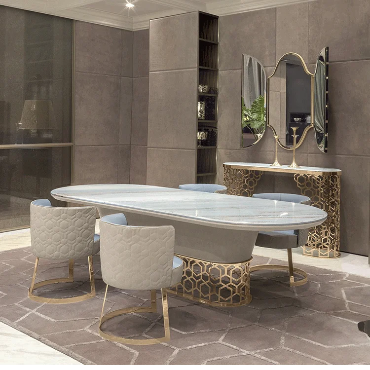 Ebony wooden frame  dining table  Best Selling Hot Chinese Products Luxury Rococo Style Circular Banquet Bining Table