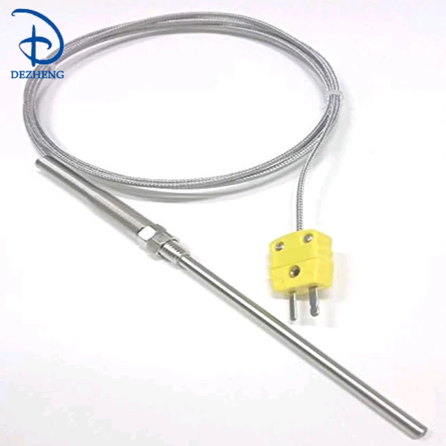 1-3mm diameter probe thermocouple sensor with plug