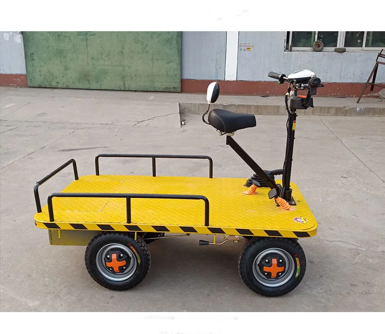 electric power flat cargo trailer