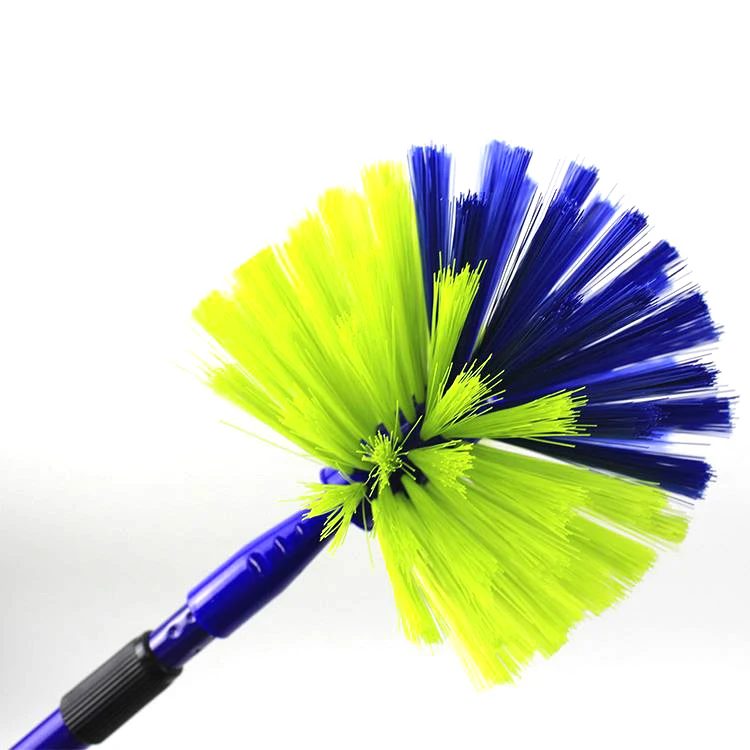 Wholesale Hot Sale Extendable Handle Cobweb Round Cleaning Brush