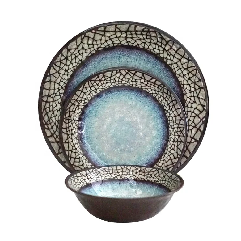 New Design Restaurant Hotel Supply Unbreakable super ware ceramic like melamine dinner set