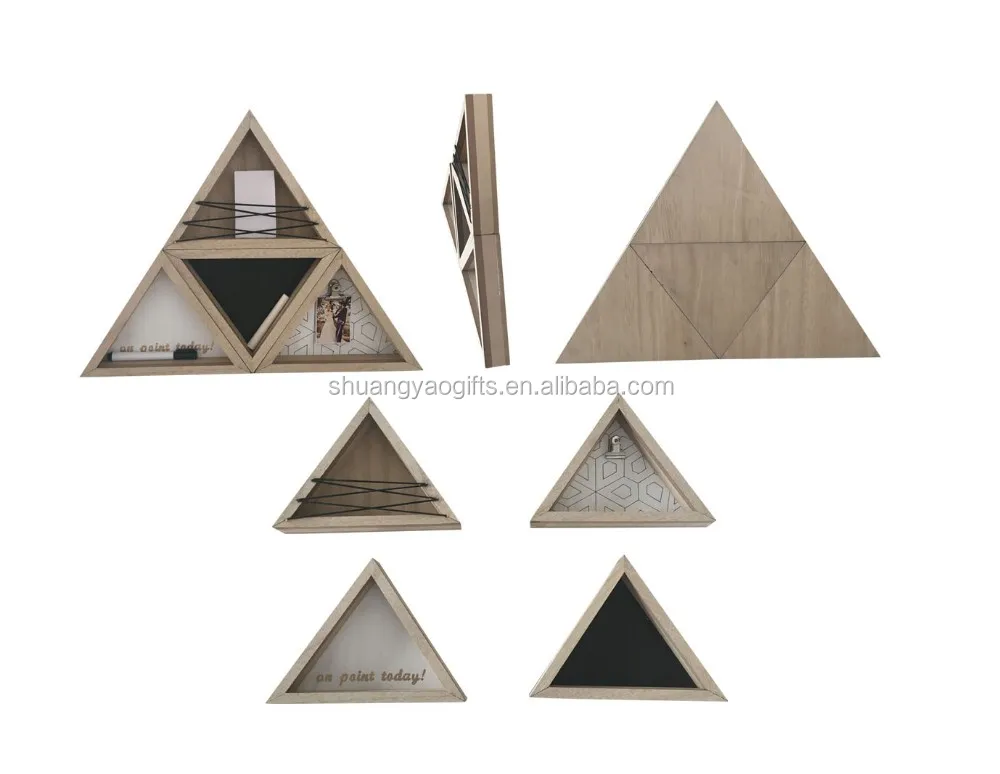 Nature color Wooden memo board DIY decoration wood small piece holder for home decoration and DIY storage board