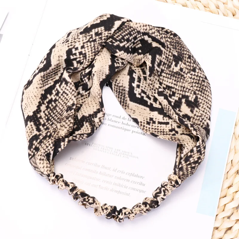 
Модная ручная работа, удав, галстук-бабочка, питон, линии, принт, тканевая повязка для волос 