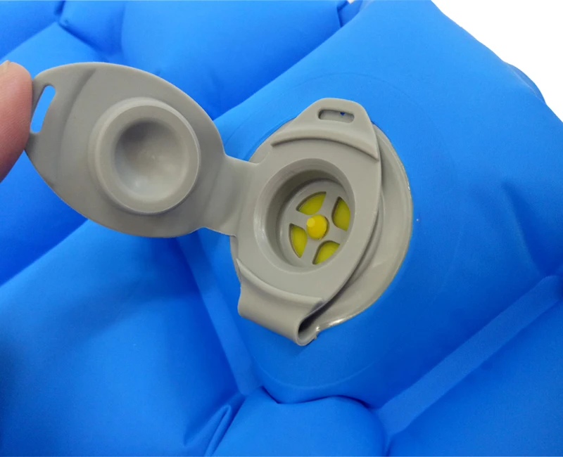 Rectangle Portable sleeping hiking camping pad air filled inflating mattress