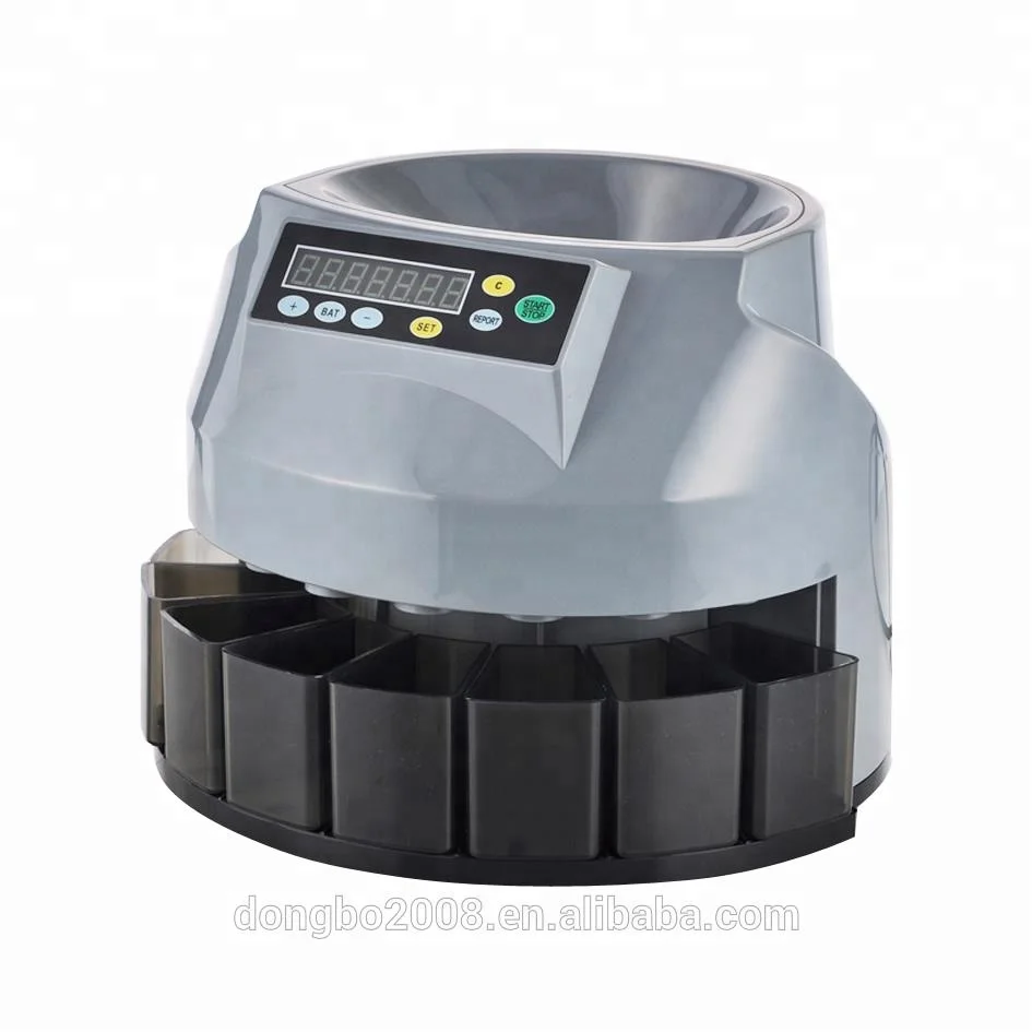Automatic coin counter coin sorter in grey DB350