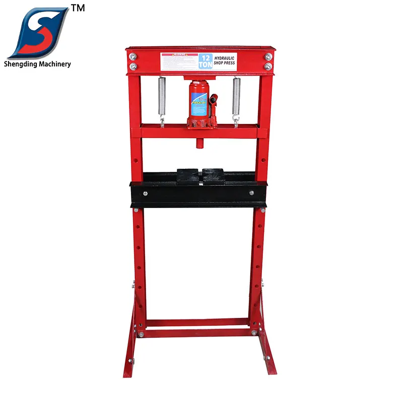 Мастерская транспортного средства 12 тонн Руководство гидравлический пресс магазин с манометром