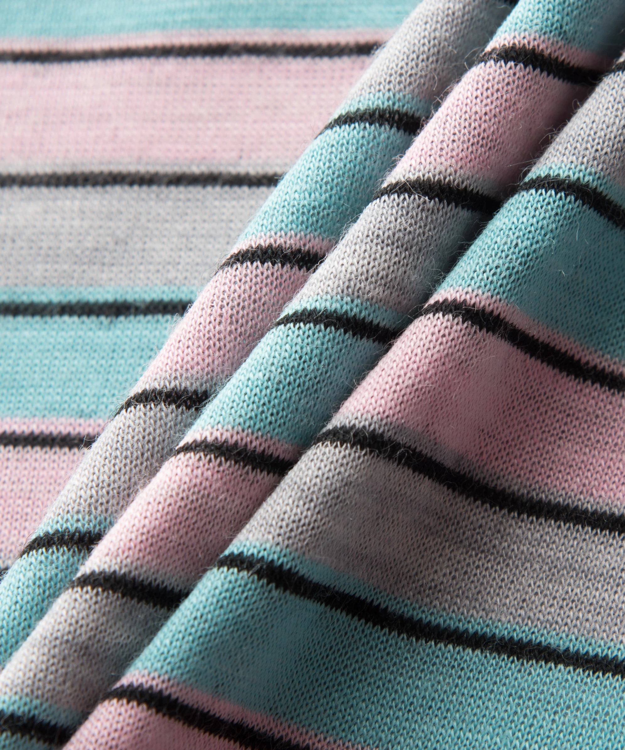 Pure Merino Wool Knitted Fabric Blended Strip Wool Fabric