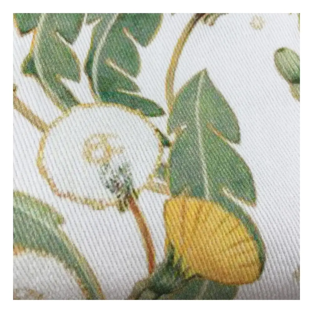 The factory outlet custom dandelion flowers digital printing twill cotton white sateen fabric
