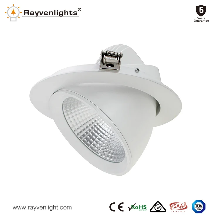 40W Dimmable LED Gimbal Downlight SAA led lighting CE proved round rotated ceiling downlight