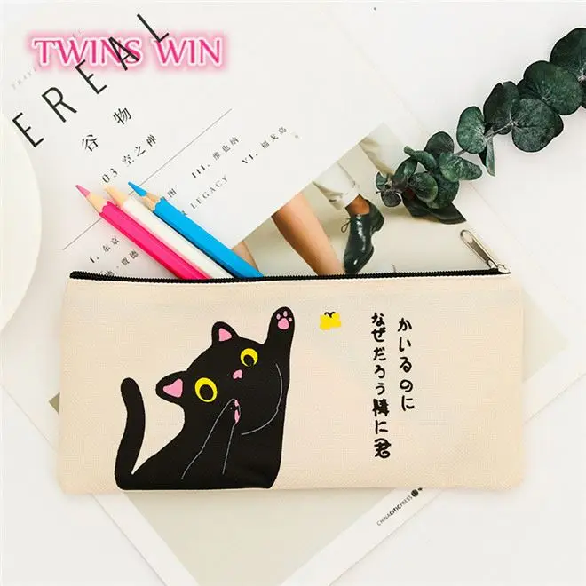 Uruguay multipurpose office supplies and stationery 2018 trendy animal design colorful canvas felt pencil bag
