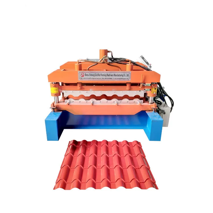 aluminum roof tile making roll forming machine