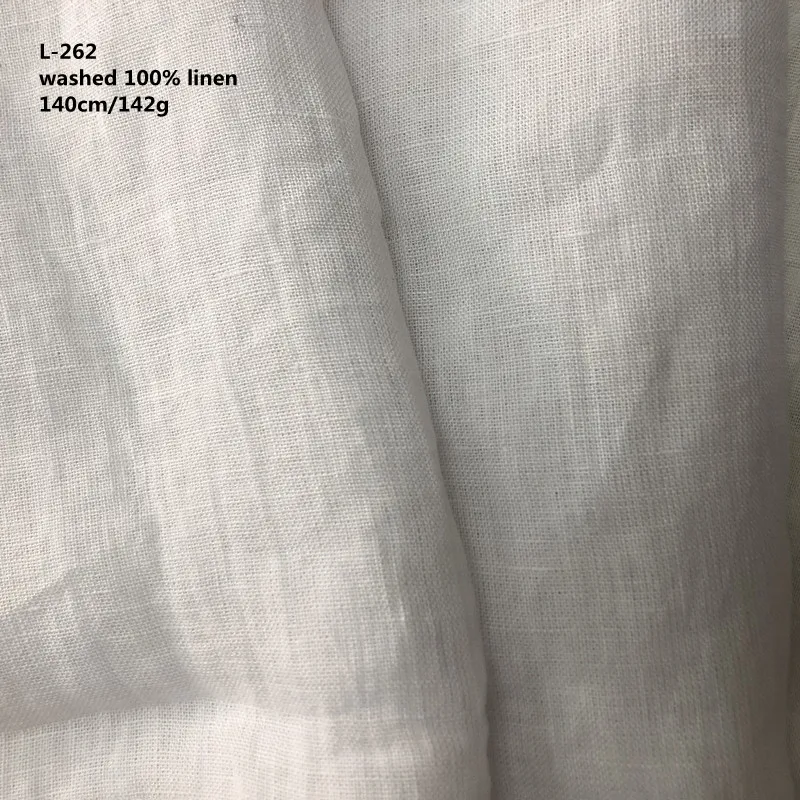 
Washed 100% Linen Fabric 142gsm In Stock ,Solid Color Linen Fabric For Men Shirt 