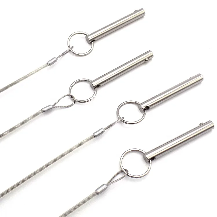 Steel Wire Rope with L Fitting and Carabiner for Lighting