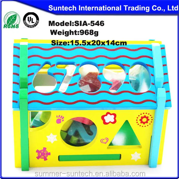 Wooden kids Assembling educational DIY Toys Wisdom House