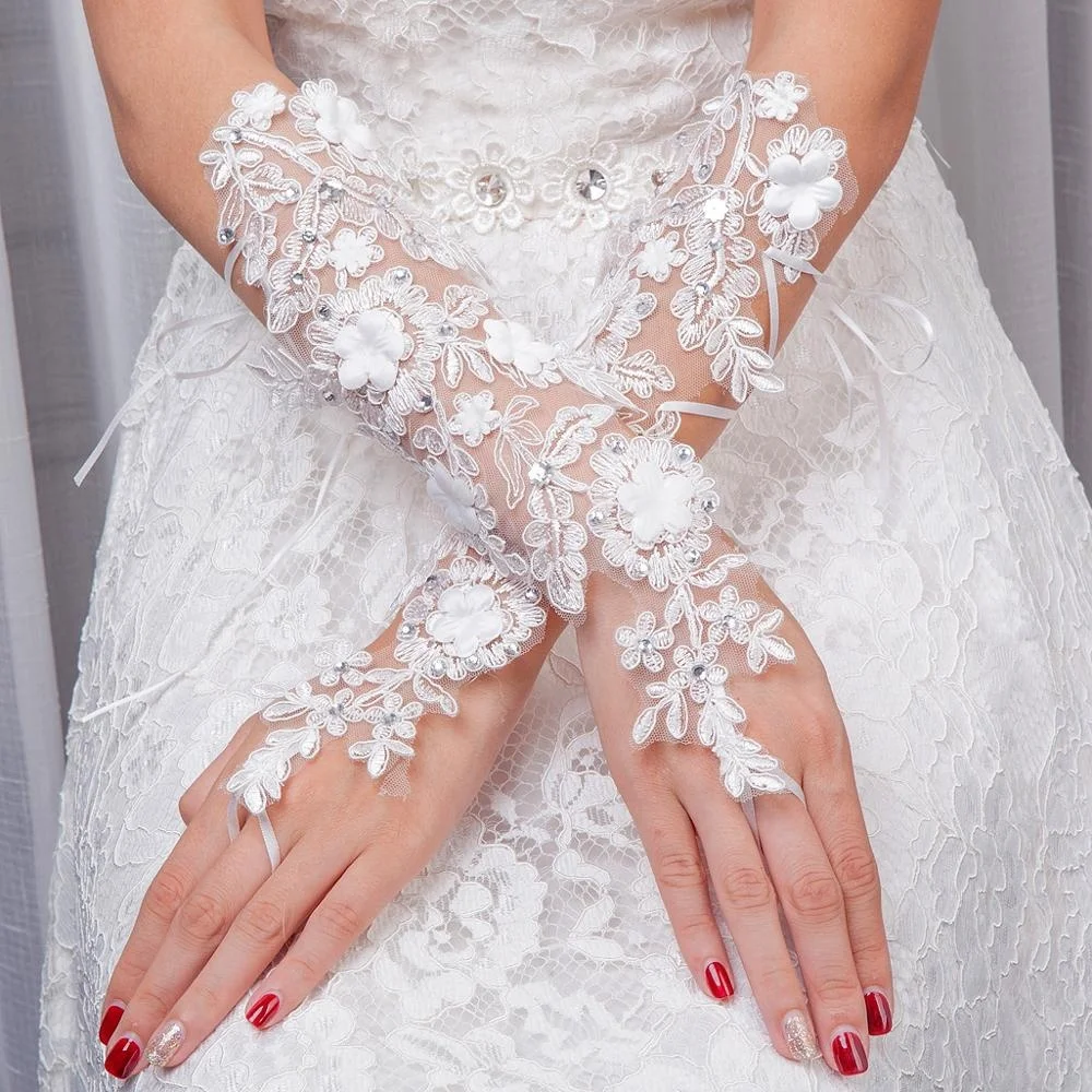 
New Arrival wedding hand gloves for bridal 