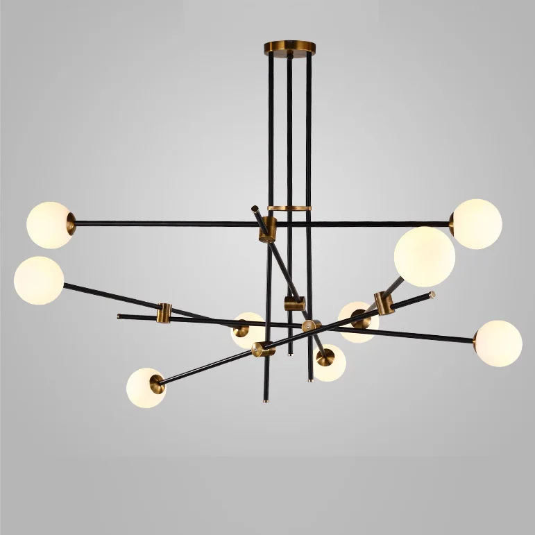 
Contemporary new staircase glass beaded chandelier for restaurant home 