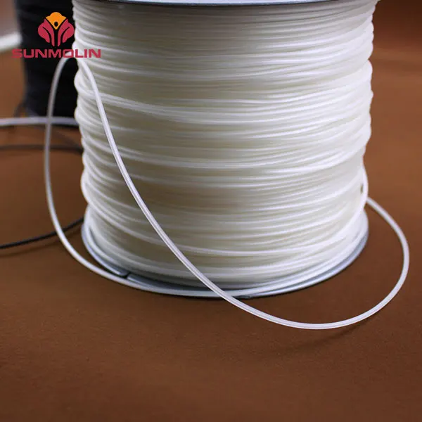 White matte wear proof TPU coated plastic cord
