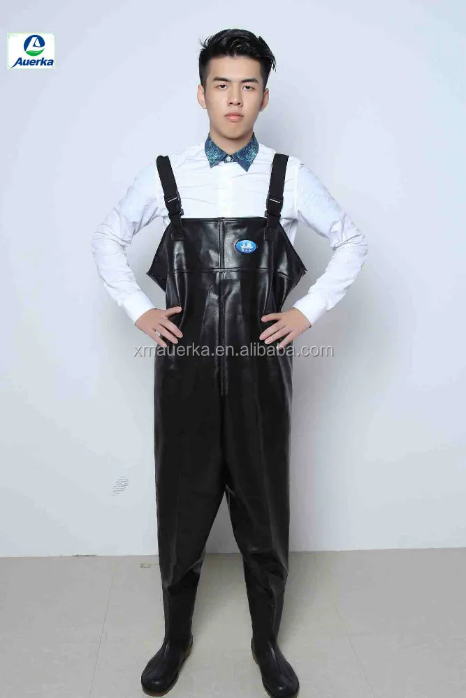 
Waterproof and breathable nylon pvc chest fishing waders for men pants 