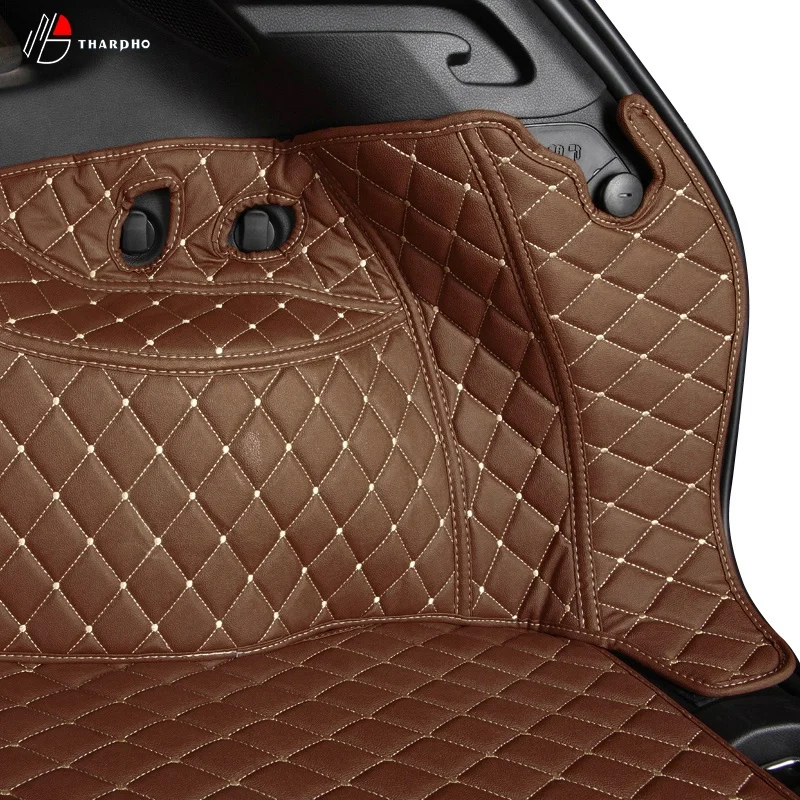 Universal PU leather high quality custom diamond pretty luxury all cover car trunk mat
