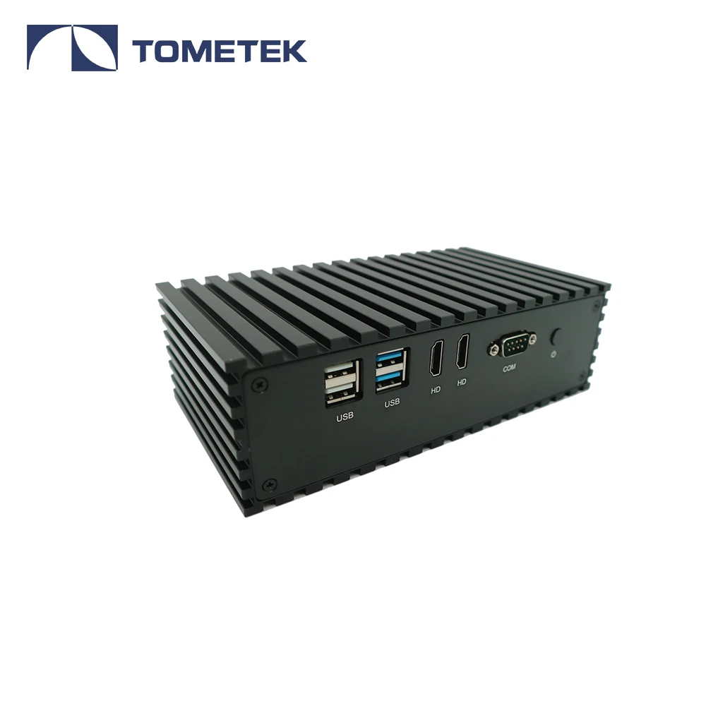 Fanless micro pc x86 mini computer intel celeron 3855U CPU SFP+  lan ports