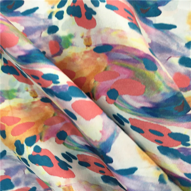 Popular high quality factory price custom design digital printing italian silk fabric