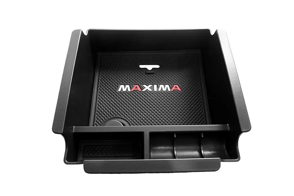 Armrest Secondary Storage Box Glove Pallet Center Console Tray Fits on Nissan Maxima 2016 2017 2018 2019