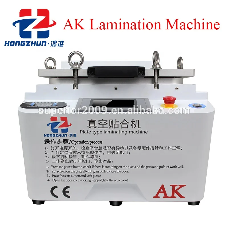 AK Vacuum OCA Laminating Machine for iPhone Mobile Phone LCD Screen Repair