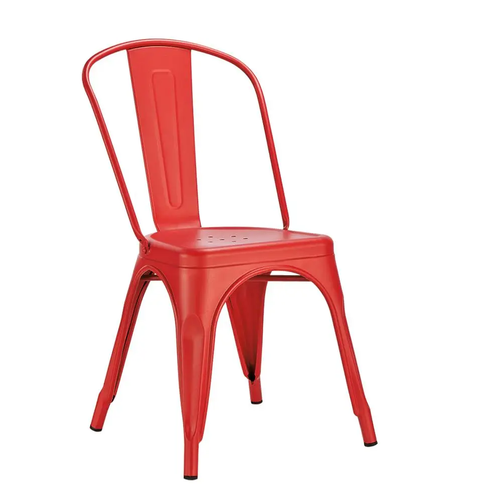 
moden style restaurant chair stackable hotel outside chair furniture metal iron furniture 
