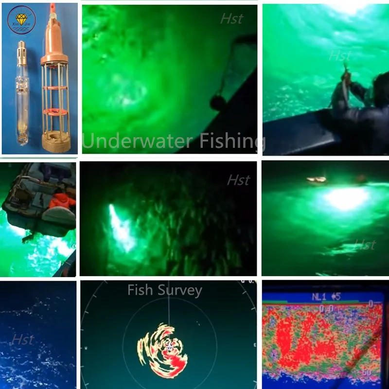 TT80 2000W Metal Halide Fishing Light under water squid and cuttlefish luring lamp