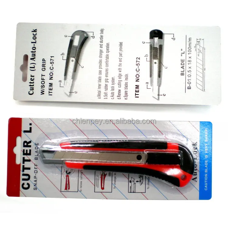 
Snap-off blade cutter 18mm utility art knife manufacturer 