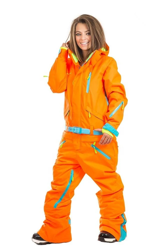 New Design Ski Jumpsuit Fashion One Piece Snow Suits Adults