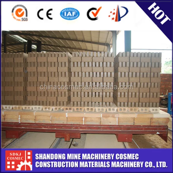 High production fired clay brick tunnel kiln for brick plant