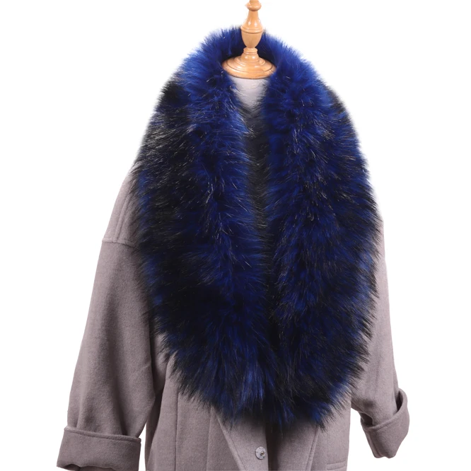 
Factory Direct Supply Long Style Detachable Fox Fur Shawl Collar 