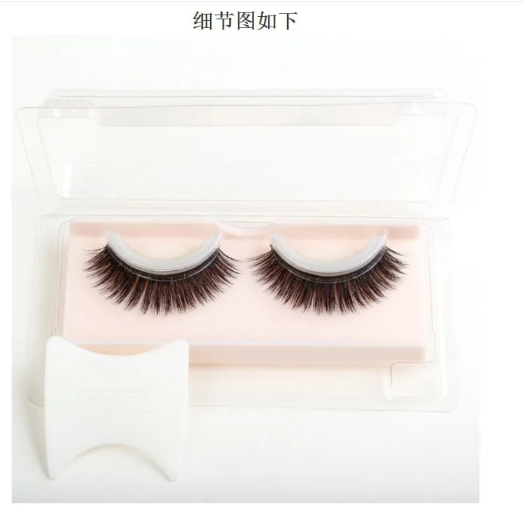 
Hot Sale No Need Glue Pre-glued Eyelashes Pre Glued Gluless Eyelashes Full Strip Lashes Hand Made,hand Made 3D Silk Eyelashes 