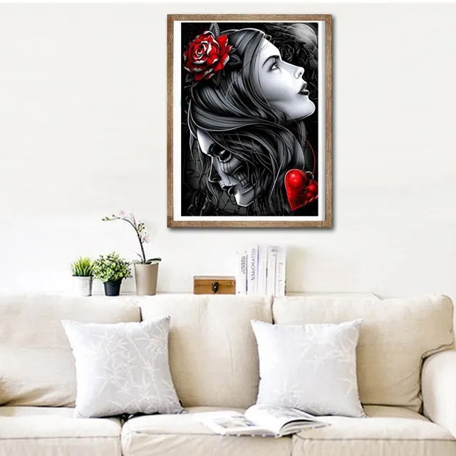 Hot Selling Dark girl Crush 5d diamond painting Living room bedroom Resin Multiple pattern sizes decorative hanging pictures