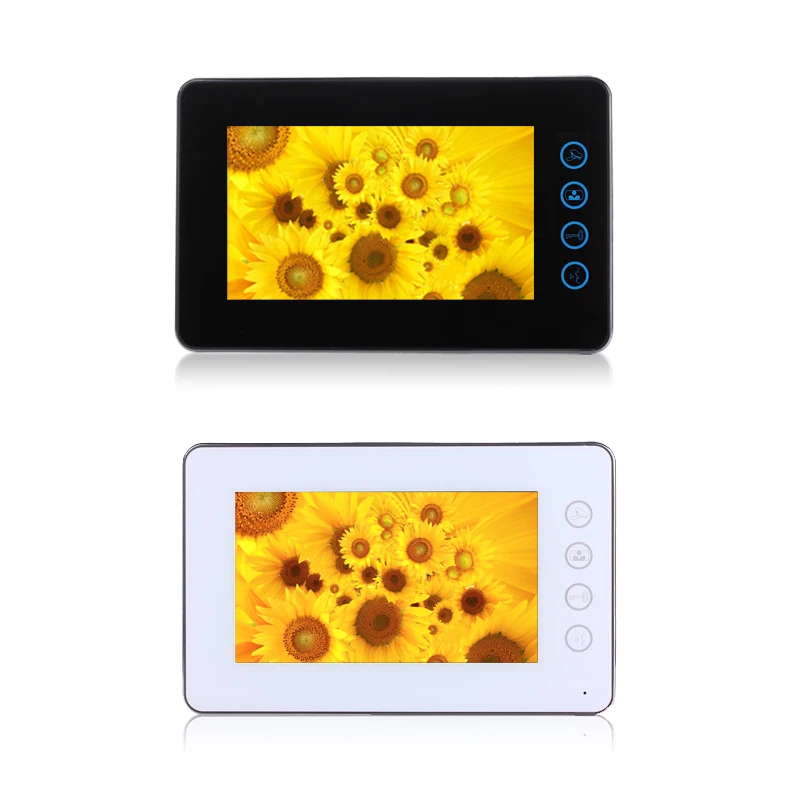 2 wire multi apartments video intercoms with 3 buttons for 3 family video door phone