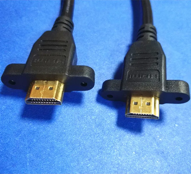DP Displayport Extension Panel Mount Cable - Displayport to Displayport - Male to Female Gold PVC Polybag OEM Combination Stock