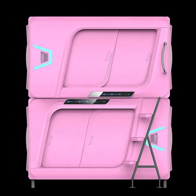 M-983-B  Newest Space Capsule Hotel Bedroom Sets Horizontal  Sliding  Door  Type Sleeping Capsule Sleeping Pod Hotel