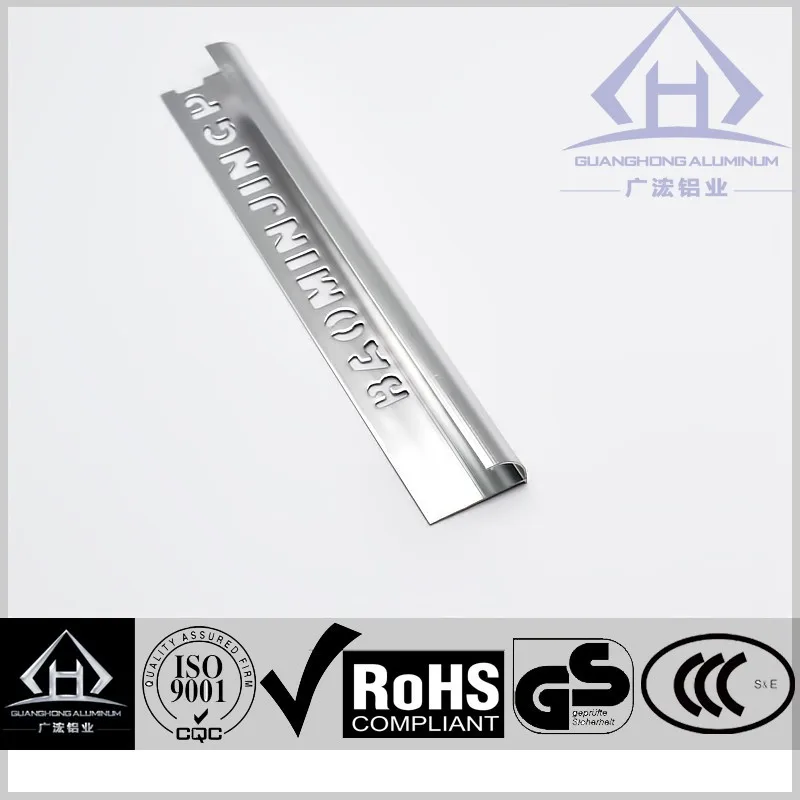 aluminum tile edge finishing trim