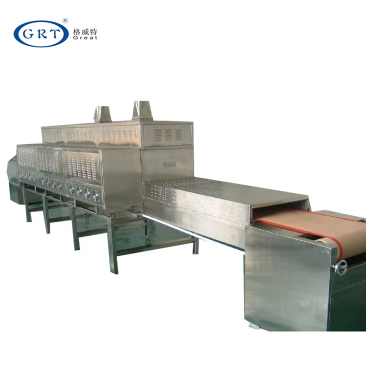 Industrial Stainless Steel Yellow Mealworm Microwave Drying Machine